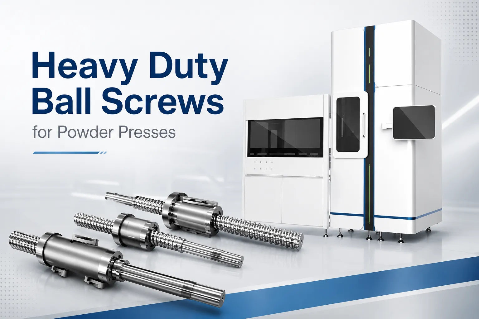 A New Companion for Powder Presses High-Precision, Heavy Duty Ball Screws