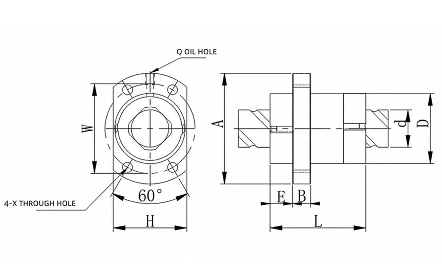 NSFY Lead Screw Nut