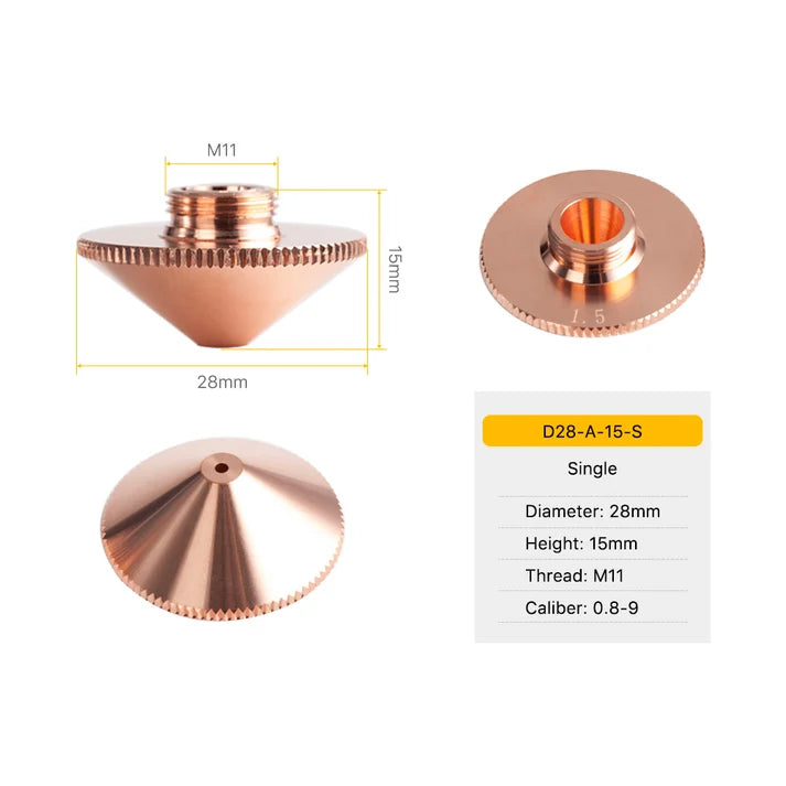 D28 A-Type Laser Cutting Nozzle