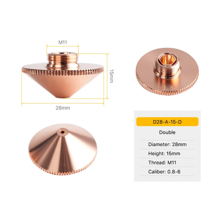 D28 A-Type Laser Cutting Nozzle