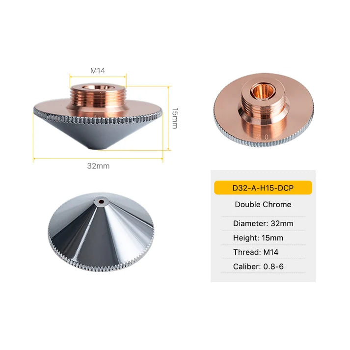 D32 H15 M14 A-Type Laser Cutting Nozzle