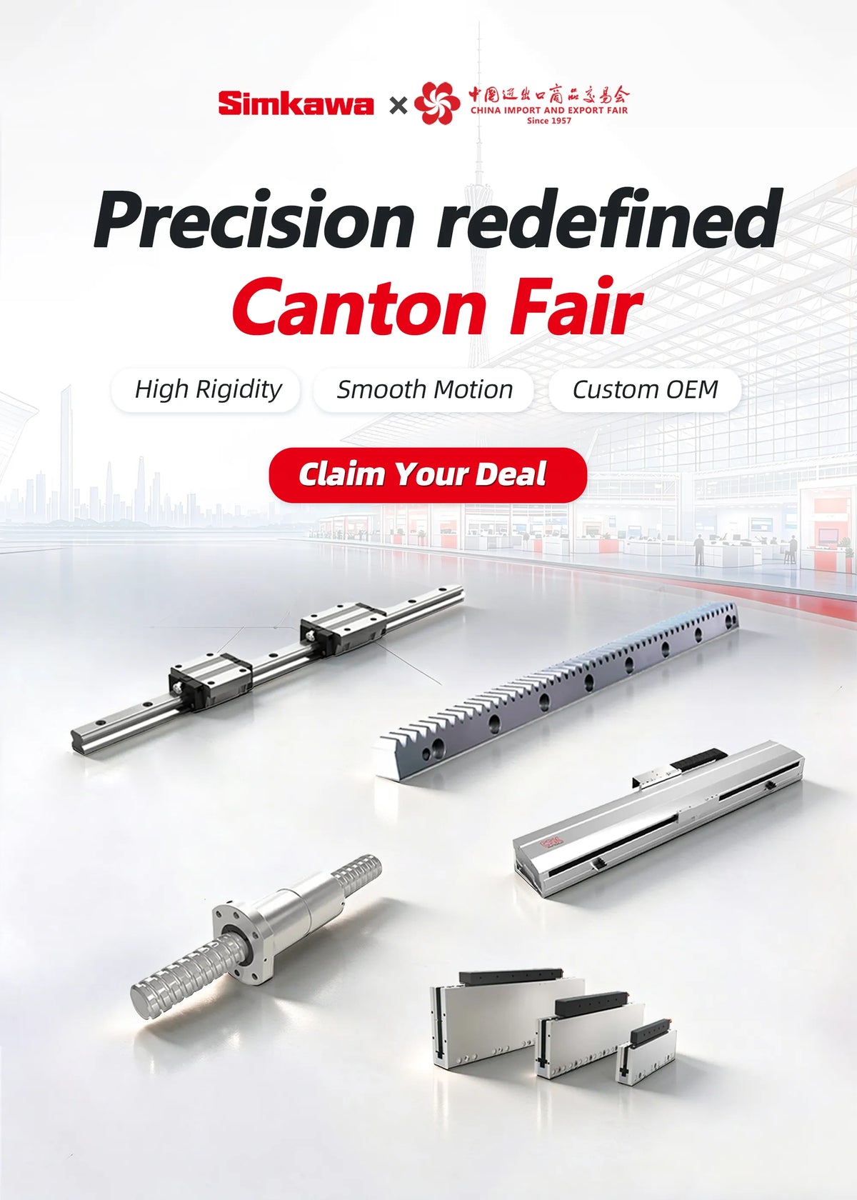 Simkawa Linear Guides at the October Canton Fair