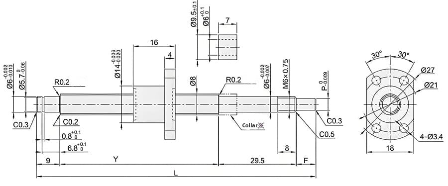 Specification Preloaded Ball Screw