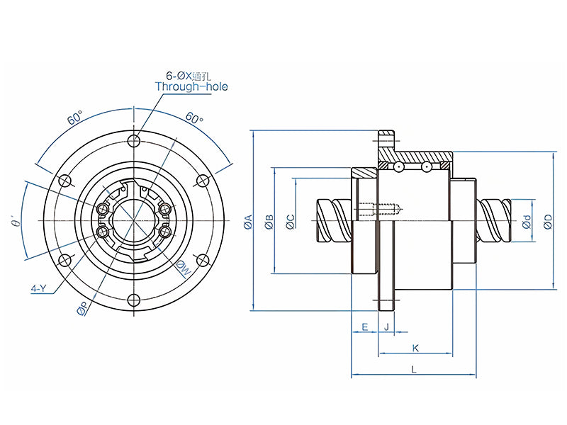 Specification of RFY Ball Screw Rod
